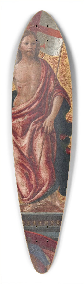 Sebastino Di Mainardi - The Resurrection 39.3 inch art pintail longboard deck