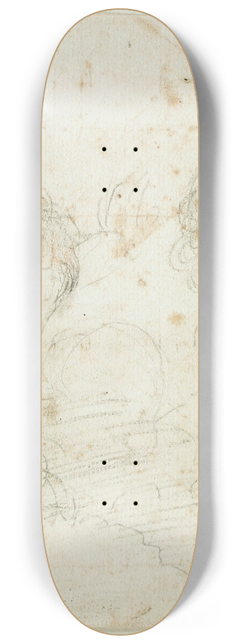 Guercino - Two Putti 8.25 inch art skate deck