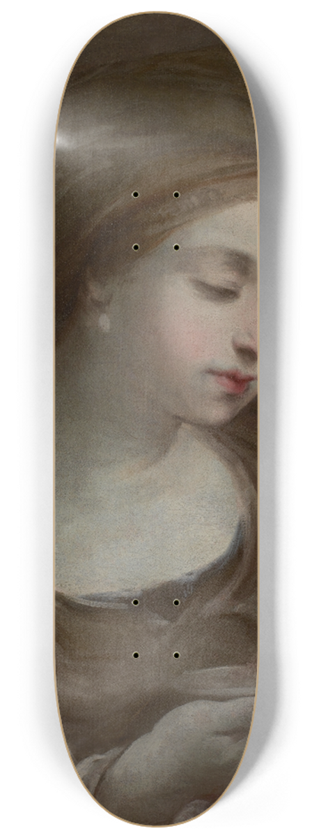 Guido Reni - Bust of a Woman Wearing a Turban 8.25 inch art skate deck