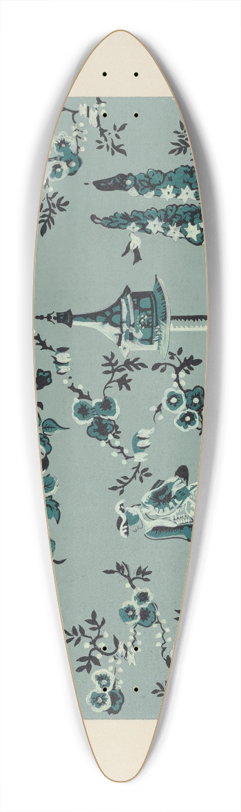 Sidney Liswood - Wall Paper 39.3 inch art pintail longboard deck