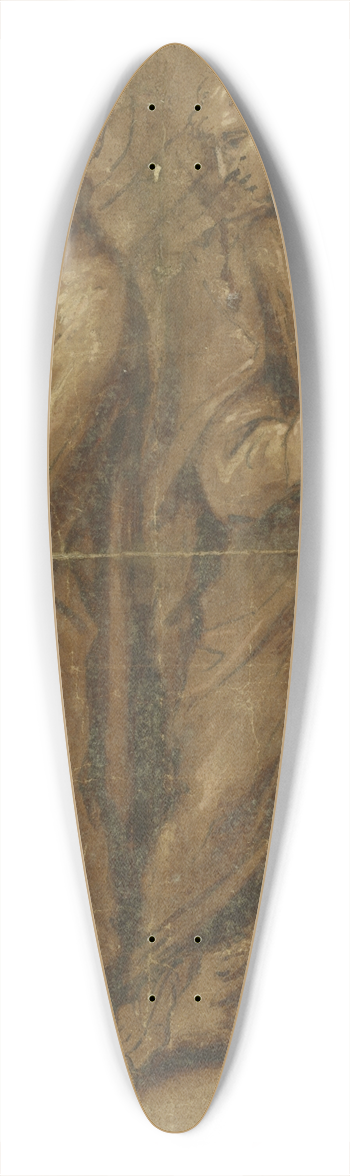 Sigismondo Caula - Saints Peter andJohn 39.3 inch art pintail longboard deck