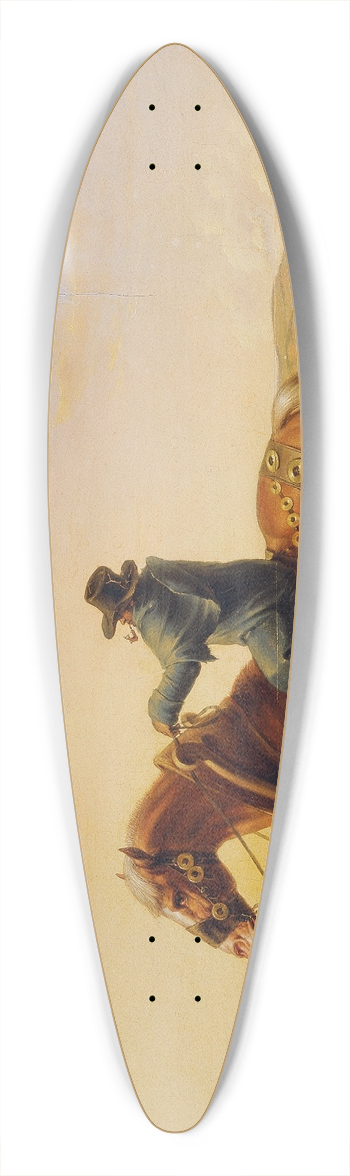Sigmund Ferdinand Ritter von Perger - Schiffszieher 39.3 inch art pintail longboard deck