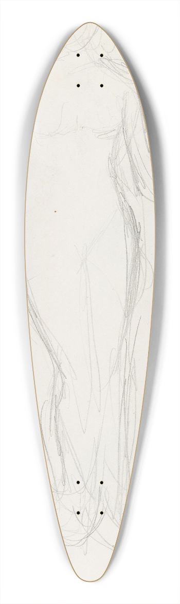Signe Scheel - Akt 39.3 inch art pintail longboard deck