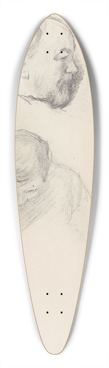Signe Scheel - Johan Christian Rder Scheel; bror 39.3 inch art pintail longboard deck