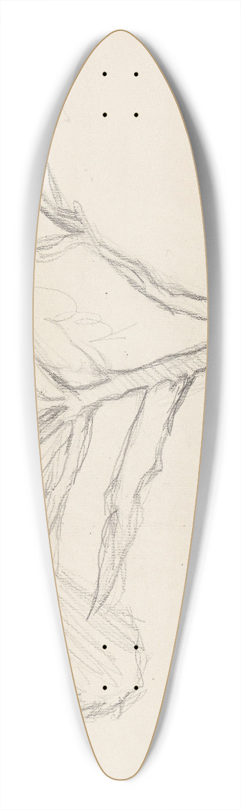 Signe Scheel - Pinje 39.3 inch art pintail longboard deck