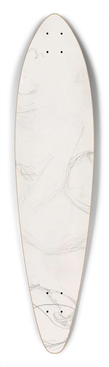 Signe Scheel - Studier av hoder 39.3 inch art pintail longboard deck