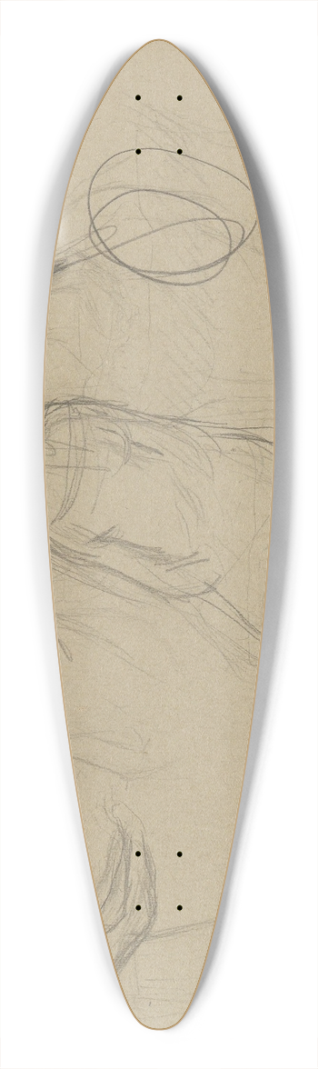 Signe Scheel - Women 39.3 inch art pintail longboard deck