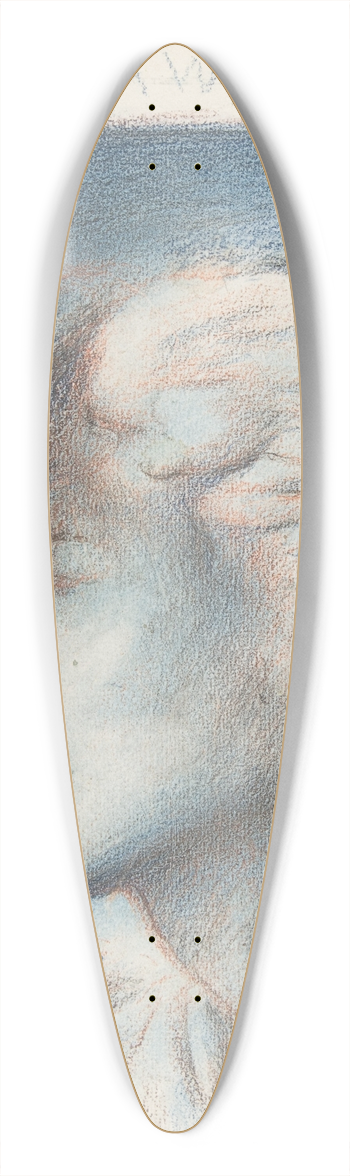 Simeon Solomon - Dawn (Head of Hypnos) 39.3 inch art pintail longboard deck