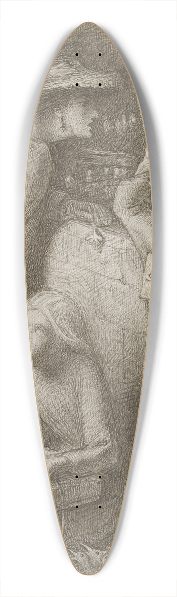 Simeon Solomon - I Am Starving 39.3 inch art pintail longboard deck