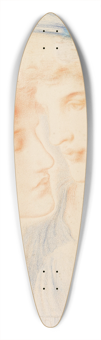 Simeon Solomon - Night and Sleep 39.3 inch art pintail longboard deck