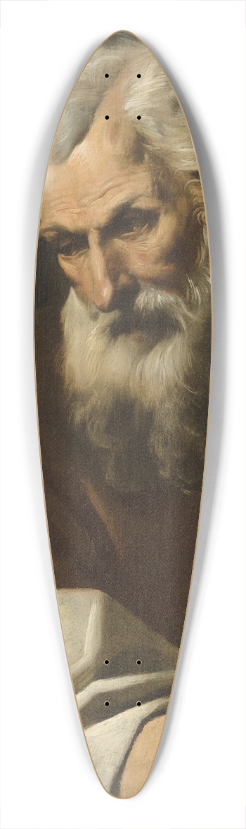 Simone Cantarini - Une figure de saint 39.3 inch art pintail longboard deck