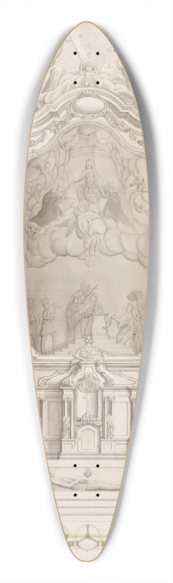 Simon Hueter - Entwurf fr einen barocken Hochaltar 39.3 inch art pintail longboard deck