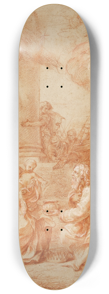 Guillaume Courtois - The Adoration of the Magi 8.25 inch art skate deck