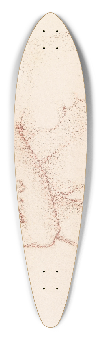 Sir Edward Coley Burne-Jones - Female Nude  Study 39.3 inch art pintail longboard deck