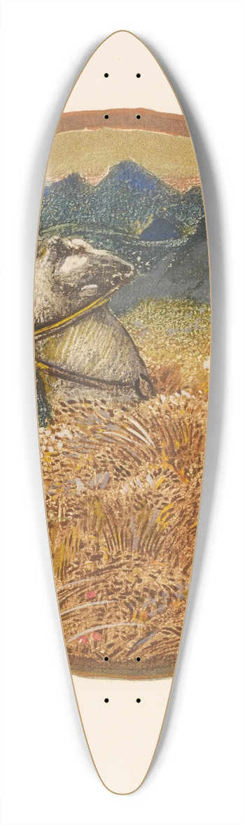 Sir Edward Coley Burne-Jones - Saturns Loathing 39.3 inch art pintail longboard deck