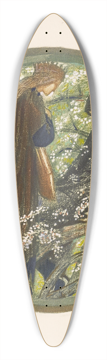 Sir Edward Coley Burne-Jones - Witchs Tree 39.3 inch art pintail longboard deck