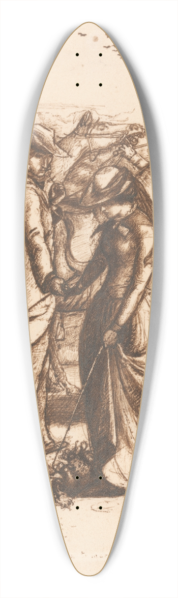 Sir John Everett Millais - Rejected 39.3 inch art pintail longboard deck
