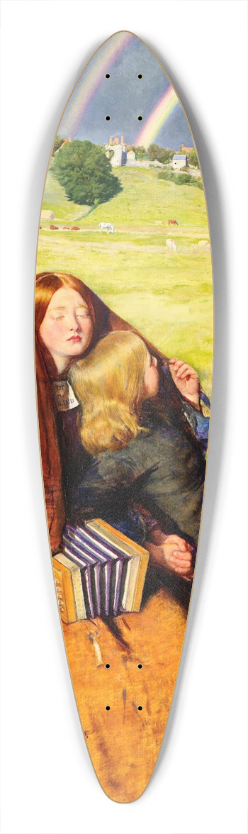 Sir John Everett Millais - The Blind Girl 39.3 inch art pintail longboard deck