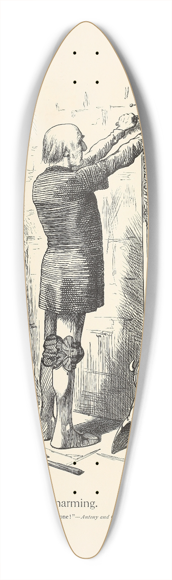 Sir John Tenniel - Unarming 39.3 inch art pintail longboard deck