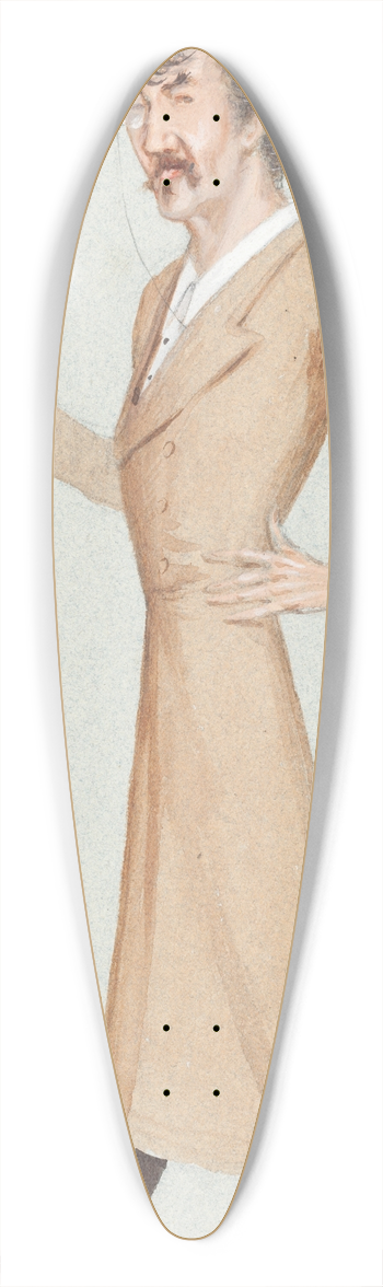 Sir Leslie Ward - Whistler 39.3 inch art pintail longboard deck