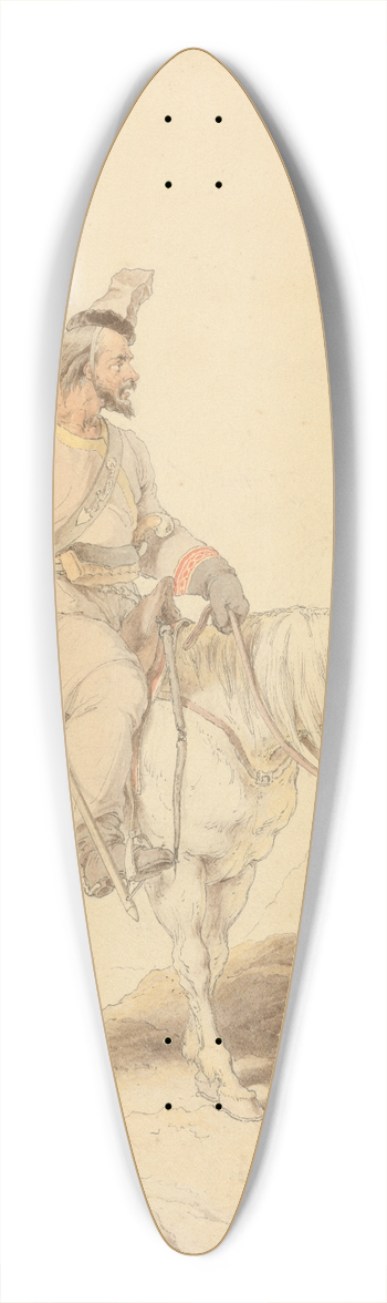 Sir Robert Kerr Porter - An Uralsky Cossack 39.3 inch art pintail longboard deck