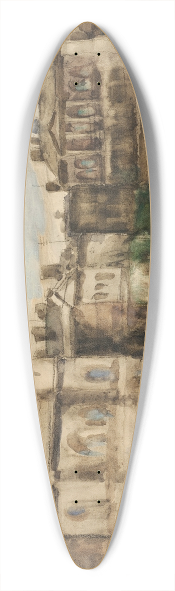 Sir William Eden - Study 39.3 inch art pintail longboard deck