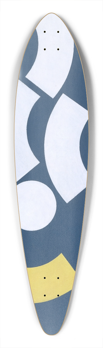 Sophie Taeuber-Arp - Composition with Circle and Circle Segments 39.3 inch art pintail longboard deck