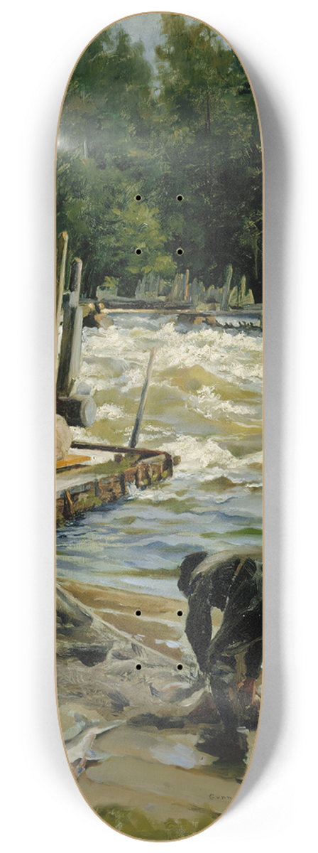 Gunnar Berndtson - Salmon Fishing 8.25 inch art skate deck