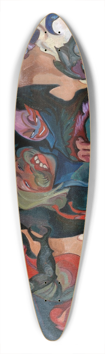 Stanisaw Ignacy Witkiewicz - After-image of the sun 39.3 inch art pintail longboard deck