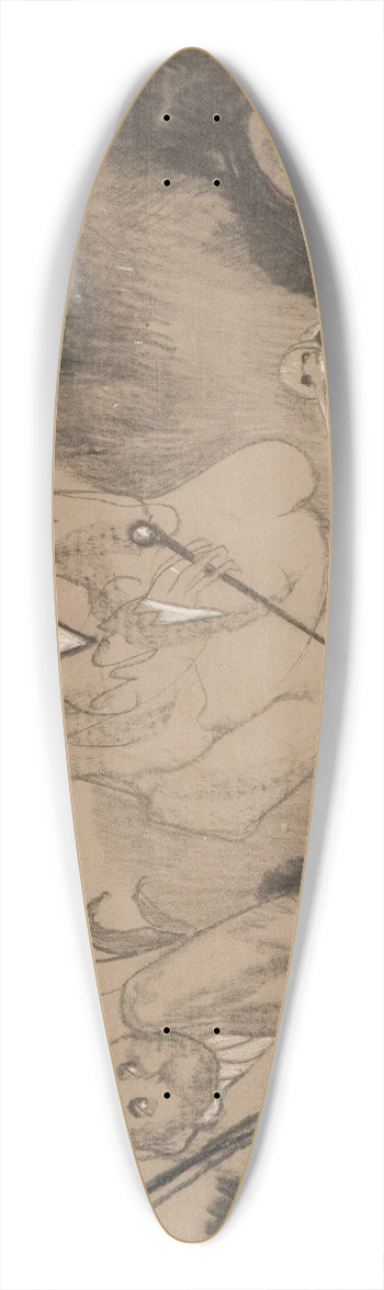 Stanisaw Ignacy Witkiewicz - Gravediggers monologue 39.3 inch art pintail longboard deck