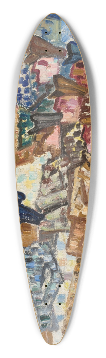 Stanisaw Osostowicz - Caps 39.3 inch art pintail longboard deck