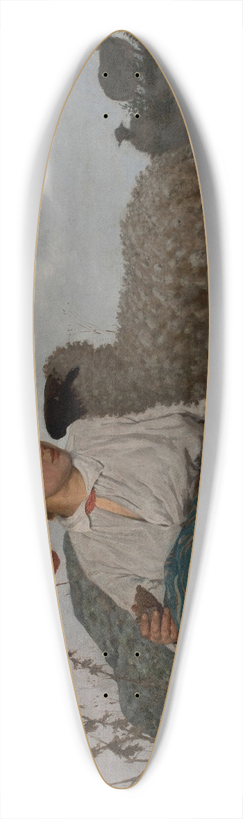 Stanisaw Witkiewicz - Pasture land 39.3 inch art pintail longboard deck