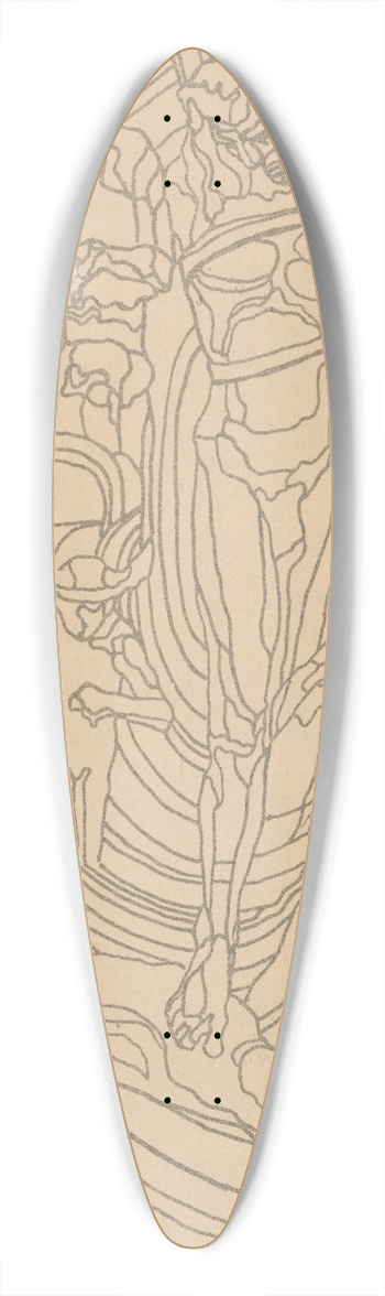 Stanisaw Wyspiaski - Apollo 39.3 inch art pintail longboard deck