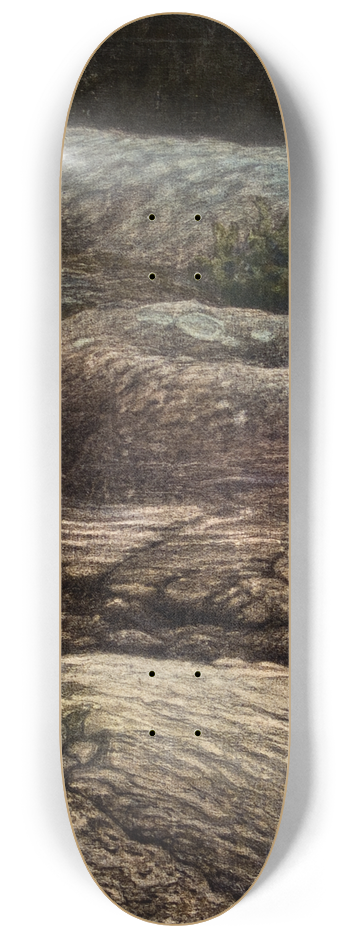 Gustaf Fjstad - Flat Rocks in Moonlight 8.25 inch art skate deck