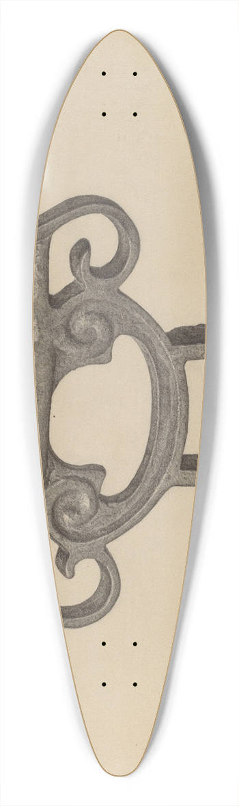Stanley Chin - Foot Scraper 39.3 inch art pintail longboard deck