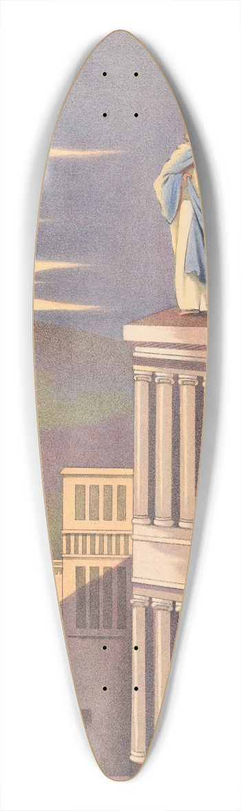 Stecher Litho. Co - Jesus Tempted 39.3 inch art pintail longboard deck