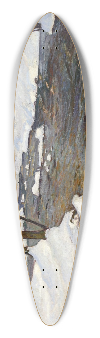 Stefan Filipkiewicz - Forest stream in winter 39.3 inch art pintail longboard deck