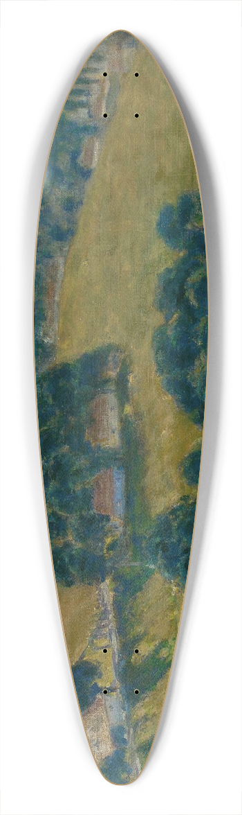 Stefan Filipkiewicz - Landscape from Tyniec 39.3 inch art pintail longboard deck