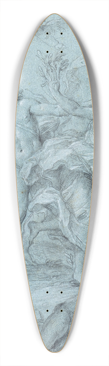 Stefano Pozzi - Apollo and Daphne 39.3 inch art pintail longboard deck