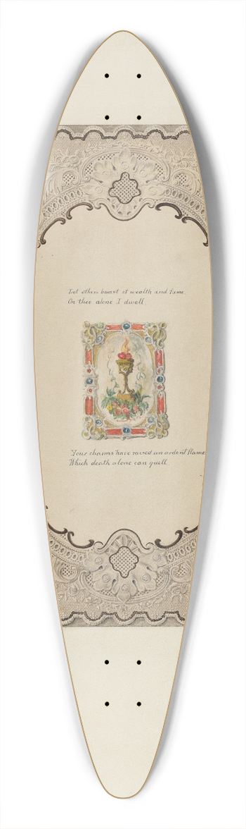Stella Mosher - Valentine 39.3 inch art pintail longboard deck