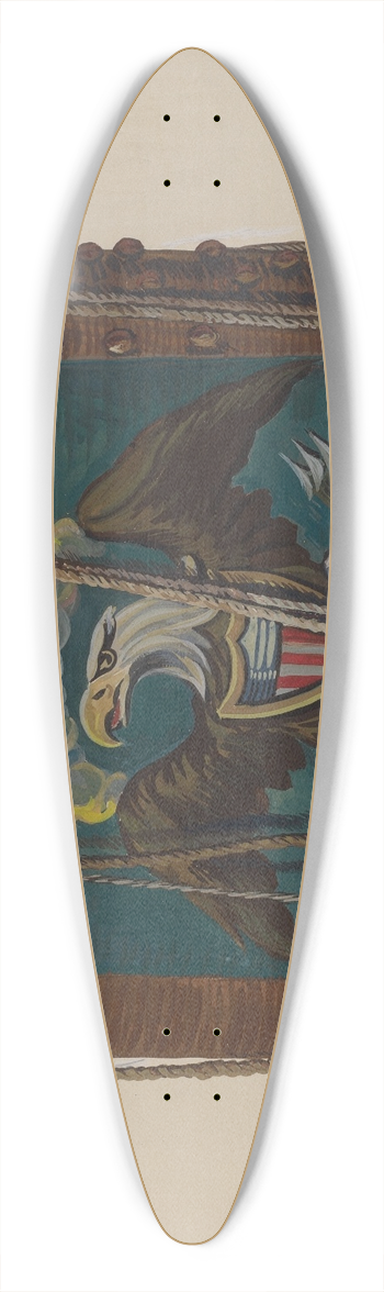 Stewart Wheeler - Drum 39.3 inch art pintail longboard deck