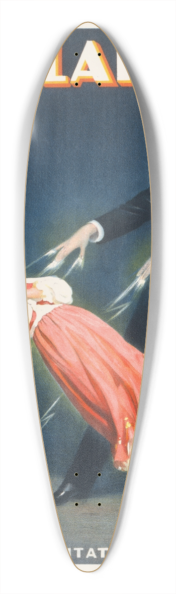 Strobridge & Co. Lith. - Kellar 39.3 inch art pintail longboard deck