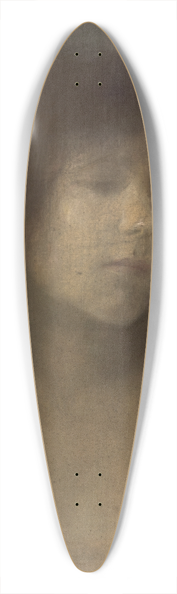 Susanne Renate Granitsch - Studienkopf 39.3 inch art pintail longboard deck