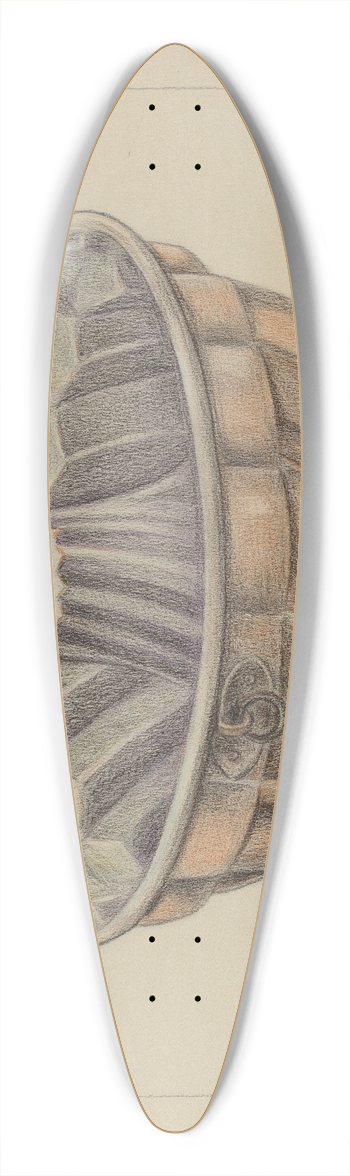 Suzanne Roy - Cake Mold 39.3 inch art pintail longboard deck