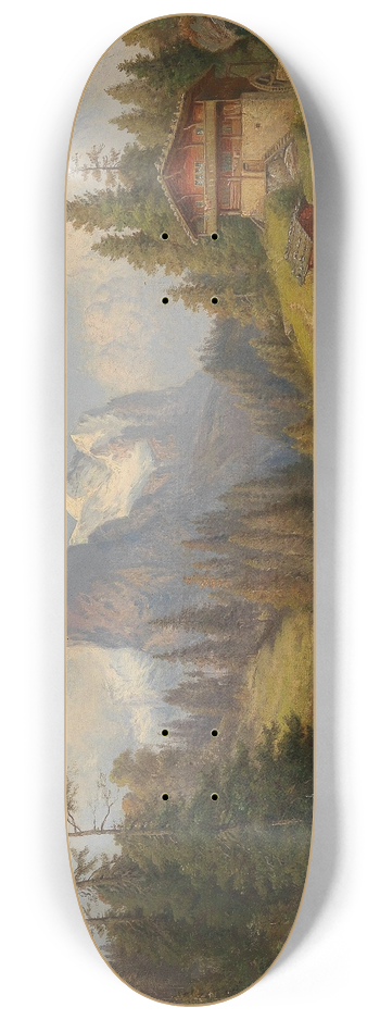 Gustav Barbarini - Pastorale Gebirgslandschaft 8.25 inch art skate deck