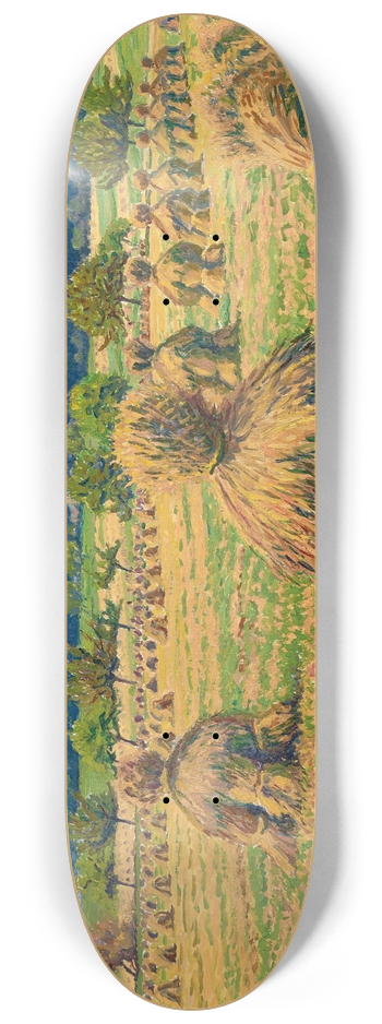 Gustave Cariot - Les meules de foin 8.25 inch art skate deck