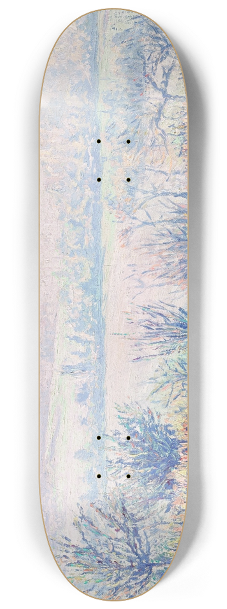 Gustave Cariot - Paysage, brume matinale 8.25 inch art skate deck