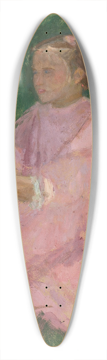 Tadeusz Makowski - Dziewczynka w rowej sukience 39.3 inch art pintail longboard deck