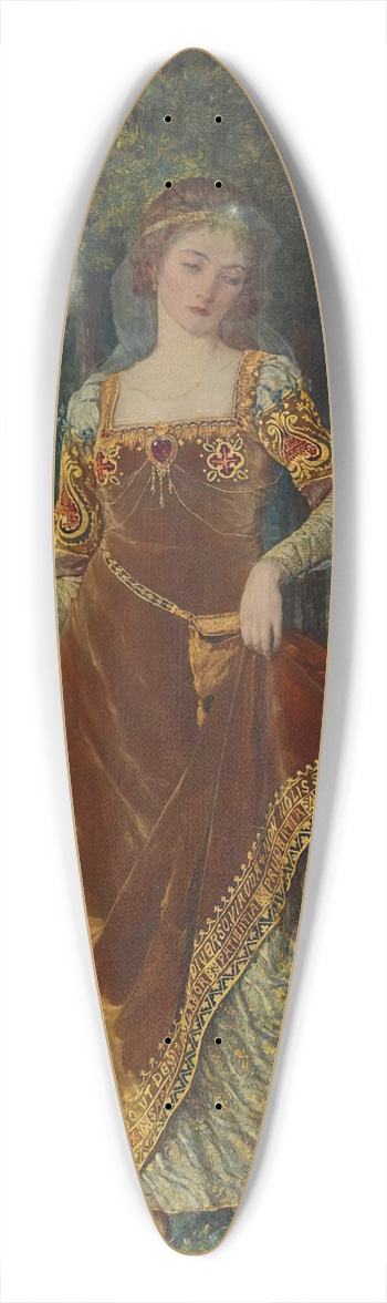 Talbot Hughes - The path of true love never did run smooth 39.3 inch art pintail longboard deck