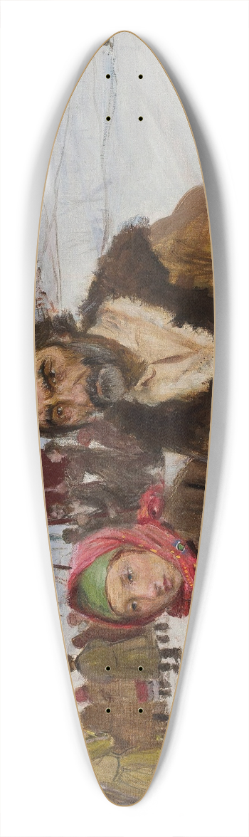 Teodor Axentowicz - Highlanders procession 39.3 inch art pintail longboard deck